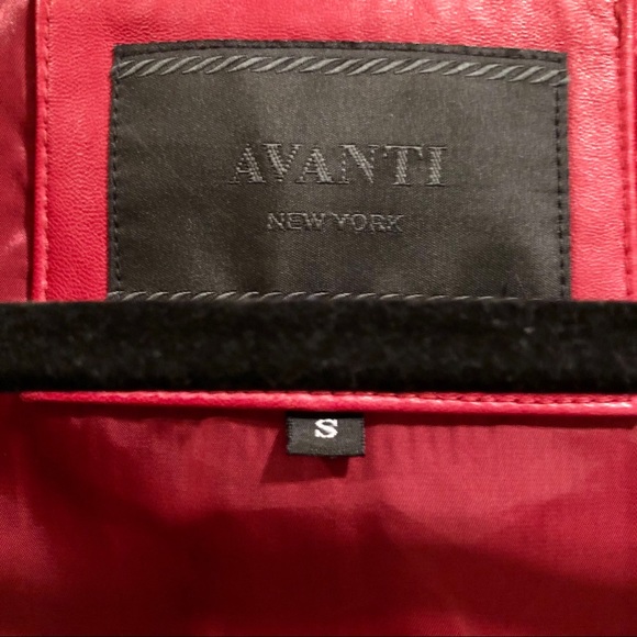Red Leather Avanti Jacket - Picture 3 of 8